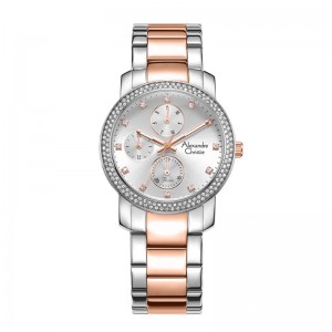 Alexandre Christie AC 2A61 Silver Rosegold BFBTRSL